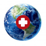 earth with plus sign