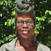Nediva Monroe, a metastatic breast cancer warrior, on the CU Anschutz Medical Campus