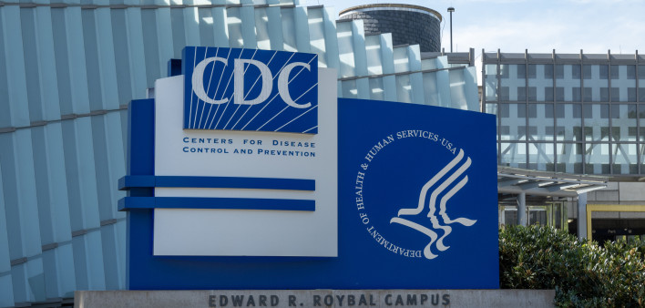 Sign at the entrance of CDC Edward R. Roybal Campus, Atlanta, Georgia, USA