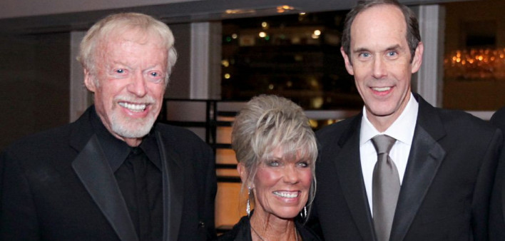 Nike co-founder Phil Knight and his wife, Penny, with Oregon Health & Science University’s Knight Cancer Institute director Brian Druker, MD.