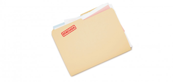 folder with Denagado Denied stamped
