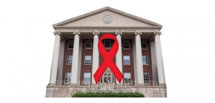 NIH National Institute of Health and red ribbon