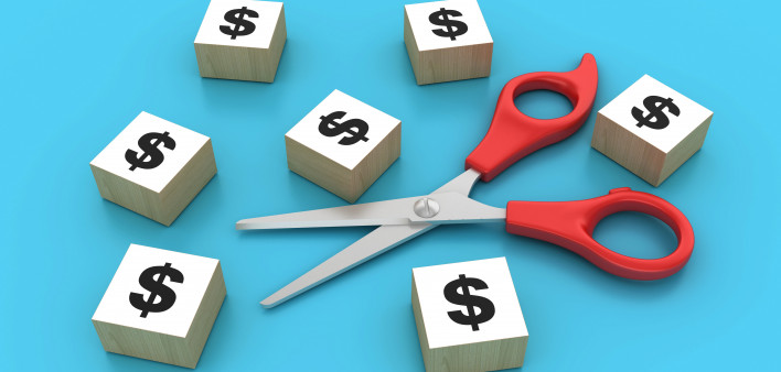Dollar Sign Blocks with Scissors