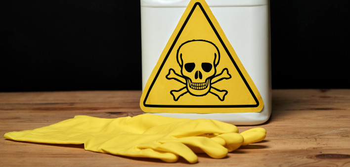 Skull & Crossbones Sign Poisonous, Chemical,