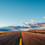Open highway in California