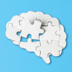 brain puzzle pieces illutration