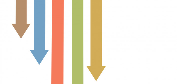 downward arrows
