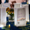 American Cancer Society Cancer Action Network volunteers from all 50 states decorated about 10,000 white paper bags with messages of hope and remembrance for people with cancer.
