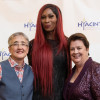 From left: LGBTQ media activist Cathy Renna; transgender advocate, actress and ballroom icon Dominique Jackson; and Hyacinth executive director Kathy Ahearn O’Brien at Hyacinth AIDS Foundation’s 40th anniversary gala in Short Hills, N.J.