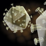 illustration of hiv virus