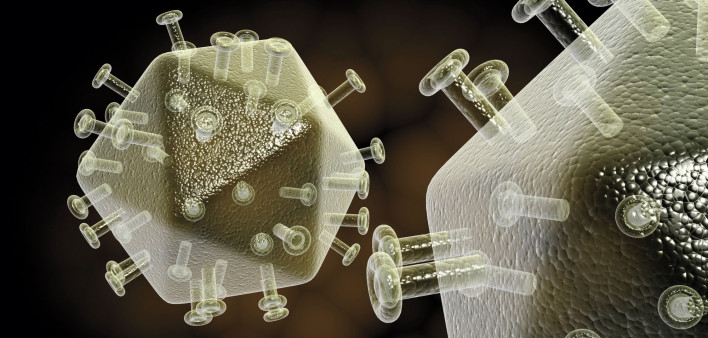 illustration of hiv virus