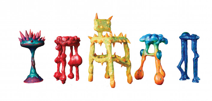 Georgia CORE’s Weird Looking Stools designed by Julian Scalia raise awareness of colon cancer.