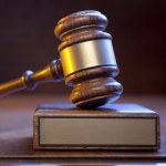   Justice Gavel And Block On Judge's Bench