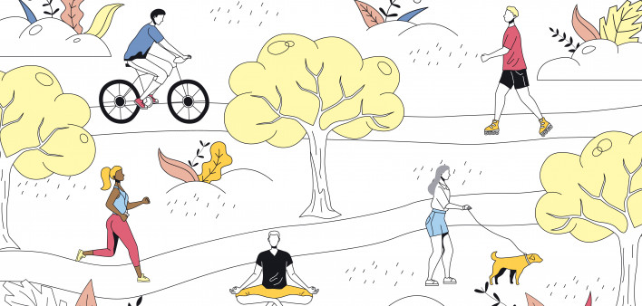 illustration Weekend Time Leisure Concept.
