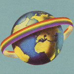 Rainbow Encircled Earth illustration