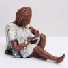 Joyce McDonald’s "Queen Detox," 1998, acrylic and fabric on air-dry clay
