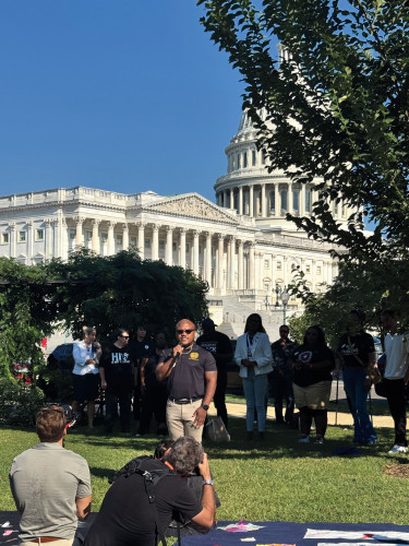 Venton Jones at the U.S. Capitol