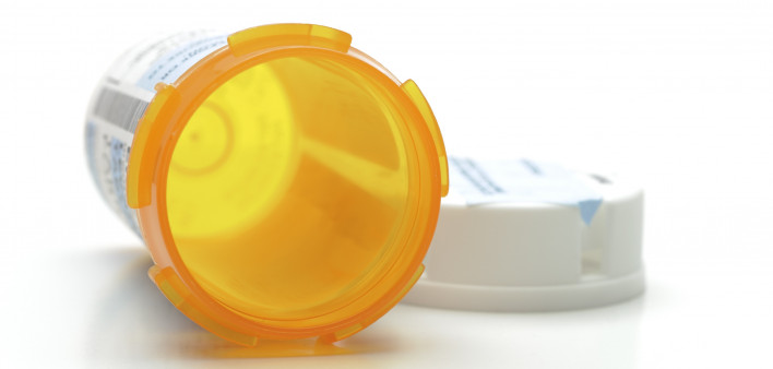 Empty Prescription Medicine Bottle
