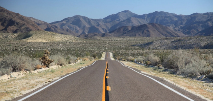 desert highway in California, prostate cancer blog