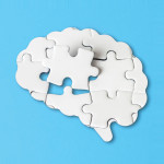 brain puzzle pieces illutration