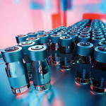vials of vaccine on assembly line factory