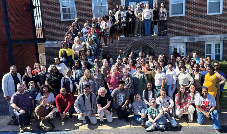 Kathie Hiers and the staff of AIDS Alabama in 2025