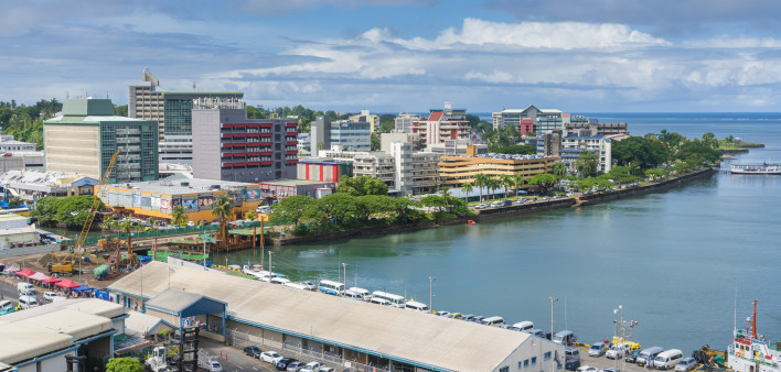 City centre of Suva in Fiji