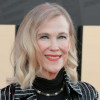 Catherine O'Hara at the premiere for The Studio at the Academy Museum of Motion Pictures.