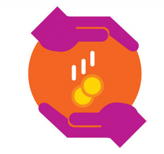 Advocay Icon hands money