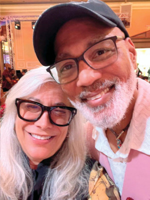 Long-term survivors Sherri Lewis and  Phill Wilson in LA