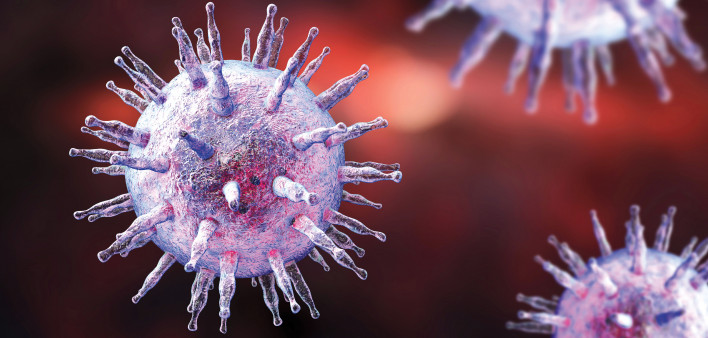 Epstein-Barr virus illustration