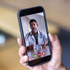 telemedicine call on smartphone doctor