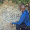 Kerry Thomas at the National AIDS Memorial in San Francisco