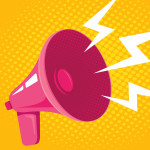 illustration megaphone