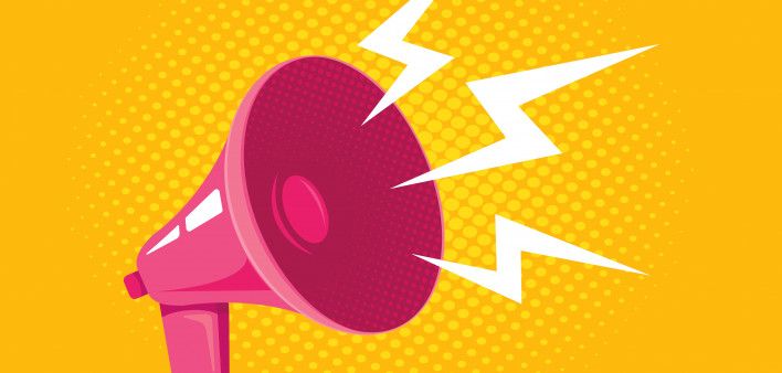 illustration megaphone