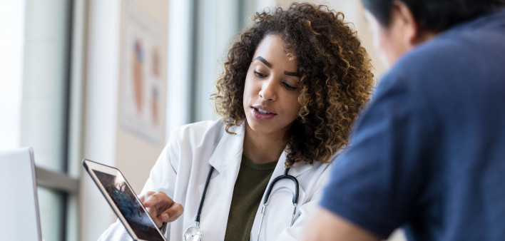 Latino Doctor Patient