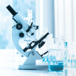 Laboratory instrument microscope and lab glassware