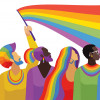 illustration rainbow flag rainbow hair gay pride