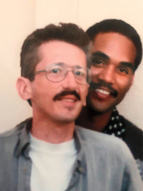 Phil Wilson (right) with his late partner Chris Brownlie