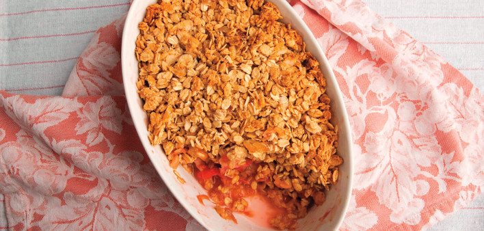 Rhubarb & Ginger Crumble