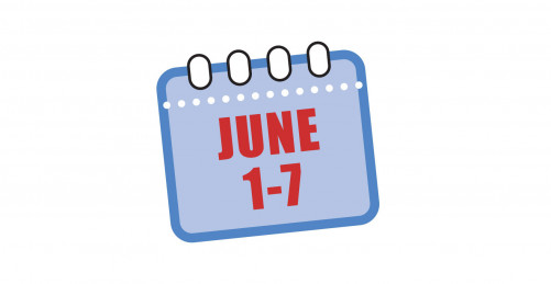 Illustration Calendar page June 1-7