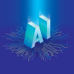 Artificial intelligence chip stock illustration