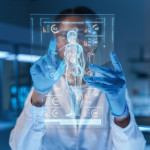 A small HUD with a human body image and a scientist