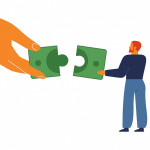 illustration putting puzzle pieces together