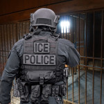 ICE Police at Immigration Detention Center