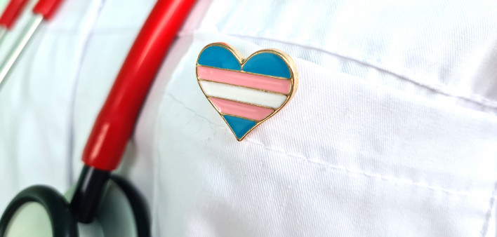 Transgender LGBT symbol stethoscope