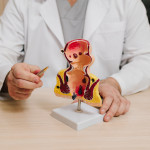Rectum pathology model for educational demonstration in medical training
