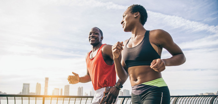 couple running
