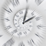 illustration clock spiral