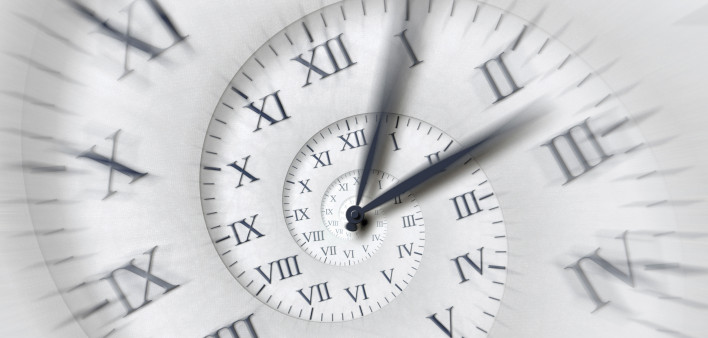 illustration clock spiral